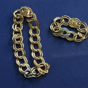 Ciner Bracelet and Earring Set